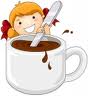 Picture of girl with hot chocolate 